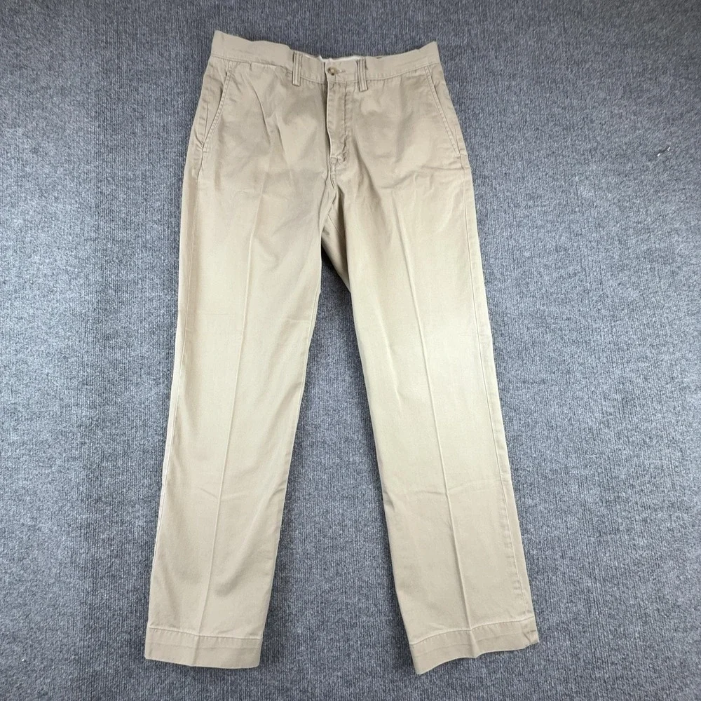 Polo Ralph Lauren Pants Mens 34x31 Beige Chino Cotton Classic Fit Casual Khakis